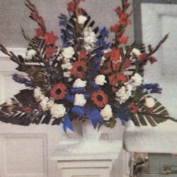 Patriotic Pedestal Arrangement