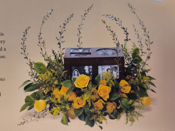 Urn Crescent Arrangement