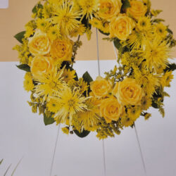 Yellow Mixed Wreath